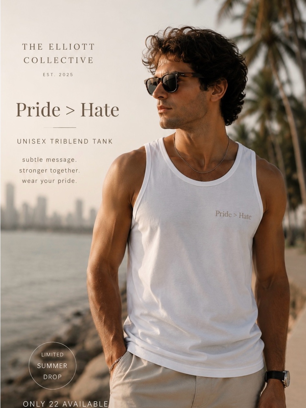 Pride > Hate White Tank